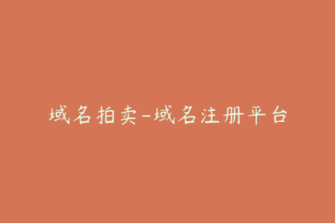 域名拍卖-域名注册平台