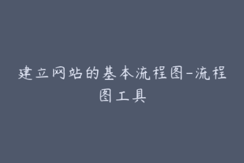 建立网站的基本流程图-流程图工具
