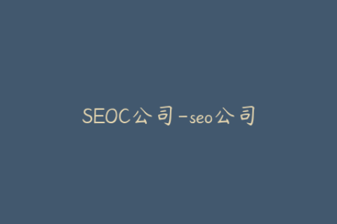 SEOC公司-seo公司