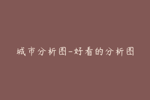城市分析图-好看的分析图