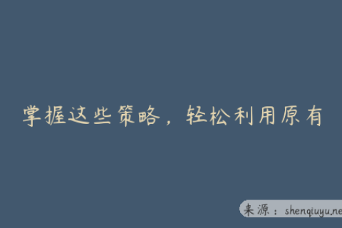 掌握这些策略，轻松利用原有内容进行网站 SEO 实现效果提升