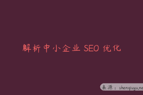 解析中小企业 SEO 优化易陷的六个误区及解决办法